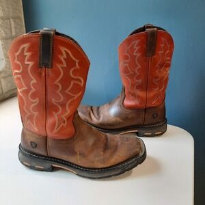 Ariat Men's Western Boots - Brown and Orange